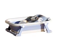 Baignoire pliable bébé, baignoire bebe avec coussin de support,Autonome baby bath tub,bebe confort,Equipé d'un thermomètre,Cadeau IdéAl Pour Nouveau-Né Pour Le Voyage Design ExtéRieur (Gris) (Gris)
