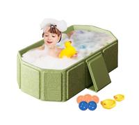 Baignoire Pliable Bébé, Baignoire Bébé Portable Pour 0-8 Ans, Baignoires Kids Pliable Pour Douche Avec Bouchon De Vidange - Baignoires Multifonction Avec 5 Balles Et 2 Canards