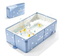 Baignoire Pliable Bébé, Grande Baignoire Pliante avec Bouchon de Vidange | Portable Multifonction Économisante Espace Compacte et Légère Facile à Nettoyer Durable 76 x 40 x 21 cm