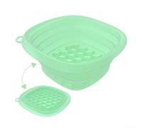 Baignoire pliable en silicone pour le visage avec motif Ice Stream pour un visage complet et des bienfaits apaisants naturels (vert)