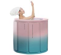 Baignoire pliable for adultes - Baignoire portable et pliable au design ergonomique, anti-fuite for le camping(B)