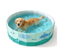 Baignoire Pliable for Animaux de Compagnie, Piscine de Jardin Portable, for Chiens dans Le Jardin et la Cour sur Le Patio Ainsi qu'à l'intérieur et à l'extérieur for la Prochaine fête(B,160)