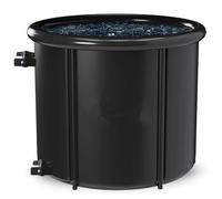 Baignoire pliable for la maison et l'extérieur, for cabine de douche, peut être utilisée, seau Portable pliable(Black 90 without lid)
