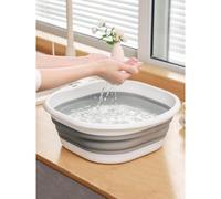 Baignoire pliable, lavabo, cuve de lessive, panier de lessive pliable, seau de vaisselle pliable et bac de douche en plastique. Conteneur de rangement gain de place convenant pour la vaisselle, les fr