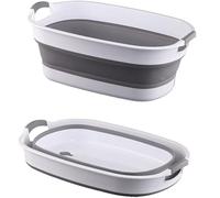 Baignoire Pliable Multifonctionnelle pour Animaux De Compagnie avec Trous De Drainage, Baignoire pour Chien Et Chat, Grey