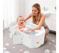 baignoire pliable, portable, 78 x 45 x 30 cm, multifonctionnelle, antidérapante, avec bouchon de vidange, résistante à la chaleur, réutilisable, pour enfants de 0 à 8 ans (style 2)