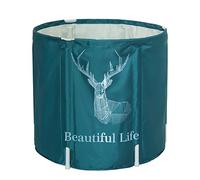 Baignoire pliable portable - hydromassage, baril en PVC à 3 couches, piscine, seau de bain pour adultes et enfants (D)