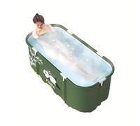Baignoire pliable portable pour douche, baignoire autoportante pour bain chaud et bain glacé, tonneau de bain, plastique, piscine pour adultes et enfants, 115 cm