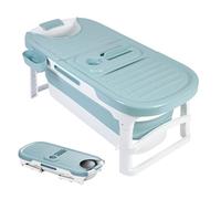 Baignoire Pliable pour Adulte 136x62x52cm Baignoire Mobile Pliable pour les Petites Salles de Bains pour les Bains Chauds, Baignoire Pliante Portable à Poser