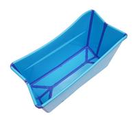 Baignoire pliable pour adulte - Baignoire mobile - 100 cm - Pour petites salles de bain - Baignoire pliable - Baignoire pliante portable à poser - Bleu