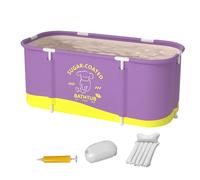 Baignoire Pliable Pour Adultes,Baignoire Pliable - Baignoire À Glace | Baignoire Pliable De 45.3x23.6x19.7 Pouces, Baignoire Chaude, Baignoire De Glace, Salle De Bains Familiale Séparée, Baignoire De