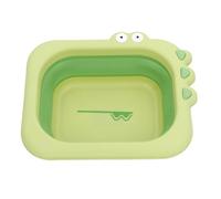 Baignoire Pliable pour Bébé Antidérapante Multifonctionnelle avec Support de Rinçage Confortable et Sécurisé Nouveau Né Garçon Vert Compatible Mon Mobilier Design