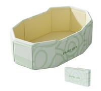 Baignoire pliable pour bébé, baignoire portable pour enfants avec un design ergonomique et une vidange facile, pliable pour bébé pour nouveau-né à tout-petit, vert