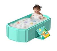Baignoire pliable pour bébé de 0 à 8 ans, grand design multifonction avec bouchon de vidange et base antidérapante pour la maison et les voyages