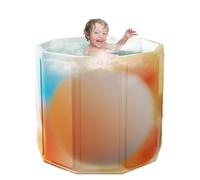 Baignoire pliable - Tonneau de bain pour adultes - Seau de bain épais pour homme et femme - Nettoyage du corps - Utilisation à domicile - Spa bien-être - Bain de relaxation - Produits de salle de bain