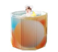 Baignoire pliante adulte - baignoire portable adulte eau chaude, baignoire épaissie de l'eau chaude | Bath spa pliable, conception d'économie d'espace Construction PVC Construction Easy Store Perfect