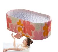 Baignoire Pliante, Baignoire Pliante | Seeau Isolé Chaud Ou Glace, Pliant Flottant, Accessoires de Salle de Bain Famille pour Douche