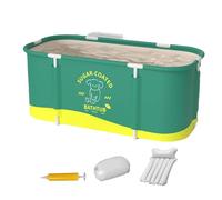 Baignoire portable - Baignoire glacée pliable - Baignoire à glace séparée - Baignoire sur pied - Baignoire à remous - Baignoire familiale séparée pour cabine de douche - 115 x 60 x 50 cm