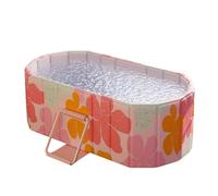 Baignoire portable, baignoire pliable avec boucle chaude ou glacière, grande isolation | Accessoire de bain familial, baignoire pliable pour adultes