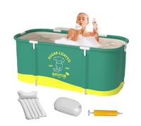 Baignoire portable - Baignoire pliable | Baignoire portable pour adulte | Baignoire sur pied | 115,3 x 60,6 x 50,7 cm - Baignoire pliable pour salle de bain familiale pour douche