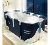 Baignoire portable pliable de 140 x 60 x 50 cm - Baignoire autoportante pour bain chaud et bain glacé - Baignoire spa pour salle de bain - Cabine de douche - Baignoire à glace portable pour adulte