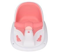 Baignoire pour bébé, dossier à ventouse puissante, ouverture latérale pour salle de bain (rose blanc)