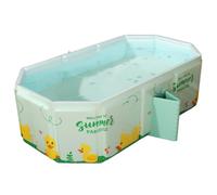 Baignoire pour bébé pliable 30, 7x17, 7x11, 8 pouces baignoire bébé pliable avec une double édition et supporter les pieds portable en plastique pour les enfants de 0 à 8 ans
