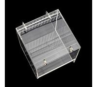 Baignoire pour cage à oiseaux transparente - Accessoires de douche à suspendre pour petits oiseaux perroquets - Pour grands oiseaux - Cage à oiseaux - Accessoires de cage à oiseaux pour perroquet