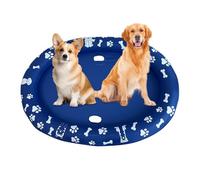 Baignoire pour chien - Douche pour chien - Baignoire - Gonflable Anti -Scatch Pet Float Pliable Non Slip pour Chiot Entraînement Soins Kayak Accessoires Tubes de rivière Journée de la Plage Bateau