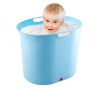Baignoire pour enfant en bas âge pour, baignoire pour fête prénatale - Fond de drainage de baignoire pour bébé confortable et résistant aux hautes températures,Grand seau de bain
