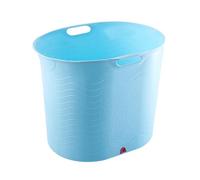 Baignoire pour enfant et bébé, portable, résistante aux hautes températures, avec fond d'écoulement, bac de bain, pour les voyages en famille, pour fête prénatale