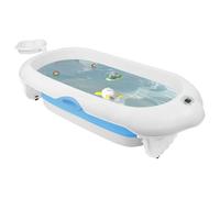 Baignoire pour Enfants en PP+PTE Antidérapante Baignoire Pliable pour BébéGain de Place Baignoire pour Les Nouveau-nés (Style 4) 97 x 52 x 24 cm - Bleu