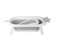 Baignoire pour Enfants en PP+PTE Antidérapante Baignoire Pliable pour BébéGain de Place Baignoire pour Les Nouveau-nés (Couronne) 43 x 18 x 86 cm - Gris