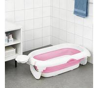 Baignoire pour Enfants en PP+PTE Antidérapante Baignoire Pliable pour BébéGain de Place Baignoire pour Les Nouveau-nés (Style 4) 97 x 52 x 24 cm - Rose
