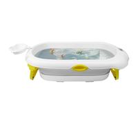 Baignoire pour Enfants en PP+PTE Antidérapante Baignoire Pliable pour BébéGain de Place Baignoire pour Les Nouveau-nés (Style 4) 97 x 52 x 24 cm - Gris
