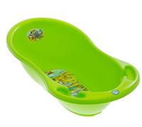 Baignoire pour nouveau-né avec thermomètre Motif animaux de safari 86 cm Vert