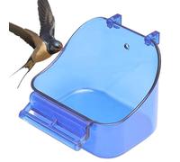 Baignoire pour oiseaux - Cabine de douche spacieuse pour parrocchetti et - Avec crochets pour une installation facile - Cabine d'oiseaux d'entreprise, accessoires de cage, baignoire de cockatiel et