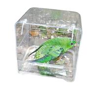 Baignoire pour oiseaux crochet en alu Duvoplus Blanc 13x11x13 cm