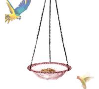 Baignoire pour Oiseaux De Jardin | Baignoire Extérieure pour Oiseaux - Maison D'oiseau Décorative Suspendue avec Support Métallique pour Jardin Terrasse Balcon Pont