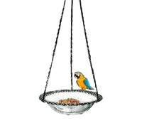 Baignoire pour Oiseaux De Jardin | Baignoire Extérieure pour Oiseaux,Maison D'oiseau Décorative Suspendue avec Support Métallique pour Jardin Terrasse Balcon Pont
