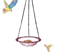 Baignoire pour Oiseaux,Distributeur d'eau pour Oiseaux | Suspension Décorative en Métal pour Observatoire d'oiseaux, Balcon, Terrasse, Fenêtre D'appartement