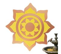Baignoire pour oiseaux en cuivre, disque de nettoyage en cuivre pour bain d'oiseaux - Accessoire de nettoyage antidérapant pour jardin, cour, extérieur