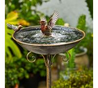 SMQLJXC Baignoire pour oiseaux en fonte de 29 x 70,1 cm (l x H) - Baignoire pour oiseaux pour l'extérieur, décoration de jardin et cour
