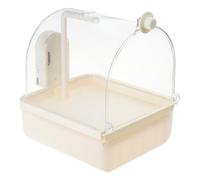 Baignoire pour oiseaux - Fontaine automatique pour perroquets et petits animaux de compagnie - Pour perruches, calopsittes - Fontaine à eau automatique en ABS épais