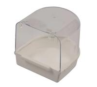 Baignoire pour oiseaux grande avec faite Duvoplus Blanc 13,5x12,5x13,5 cm