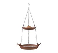 Baignoire pour oiseaux | Mangeoire à double couche à suspendre pour colibri - pour fenêtre de jardin, pelouse, porche, terrasse, jardin, balcon, terrasse