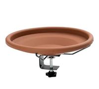 Baignoire pour Oiseaux pour Bol de Pont extérieur Mount Bain d'oiseaux Non chauffés avec Un léger Poids détachable, mangeoire à Boisson Oriole, Acier Robuste Robuste réglable