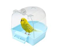 Baignoire pour oiseaux - Pour cage - Baignoire à oiseaux - Boîte de pour perroquet - Accessoire pour petits oiseaux, canaris, perruches, perroquets, crêpes