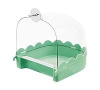 Baignoire pour oiseaux pour cage, bain pour oiseaux pour cacatoès, maison de bain pour oiseaux cacatoès, fournitures de nettoyage multifonctions pour animaux de compagnie, accessoires pour cages à