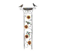 Baignoire Pour Oiseaux, Treillis De Lots D'oiseaux Décoratifs, Arrosage Des Oiseaux Et Treillis Végétaux, Matériaux Résistants Aux Intempéries, Installation Facile, 104x36,5 Cm, Pour La Pelouse Extéri